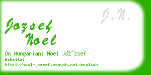 jozsef noel business card